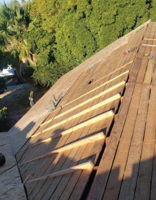 new roof construction on progress in antioch, ca