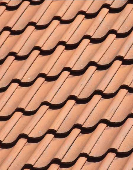 metal-roof red tile residential roofing